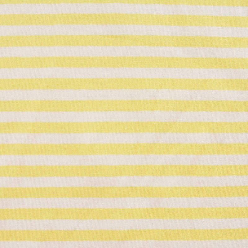 Yellow Horizontal-Stripe Knit, Cotton, 150 gsm, ref EF-12281