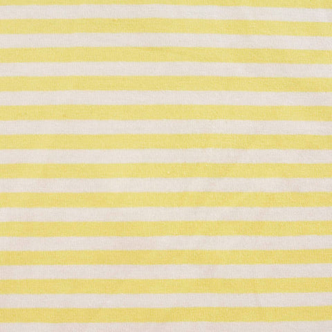 Yellow Horizontal-Stripe Knit, Cotton, 150 gsm, ref EF-12281