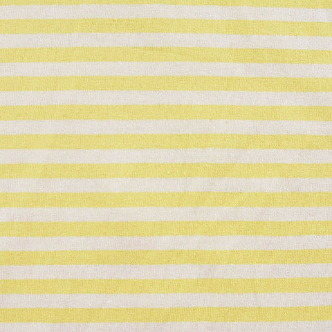 Yellow Horizontal-Stripe Knit, Cotton, 150 gsm, ref EF-12281