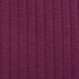 Striped Viscose Polyester Stretch Rib Knit Fabric, 265 gsm — Purple