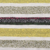 White Horizontal-Stripe Chunky Knit, Poly-Acrylic — texture