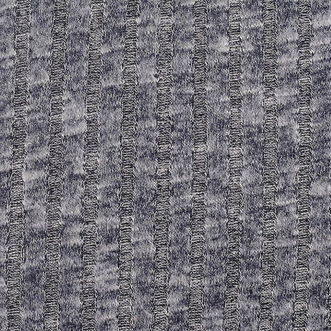 Grey Marl Rib Knit, Viscose-Poly, 146 gsm