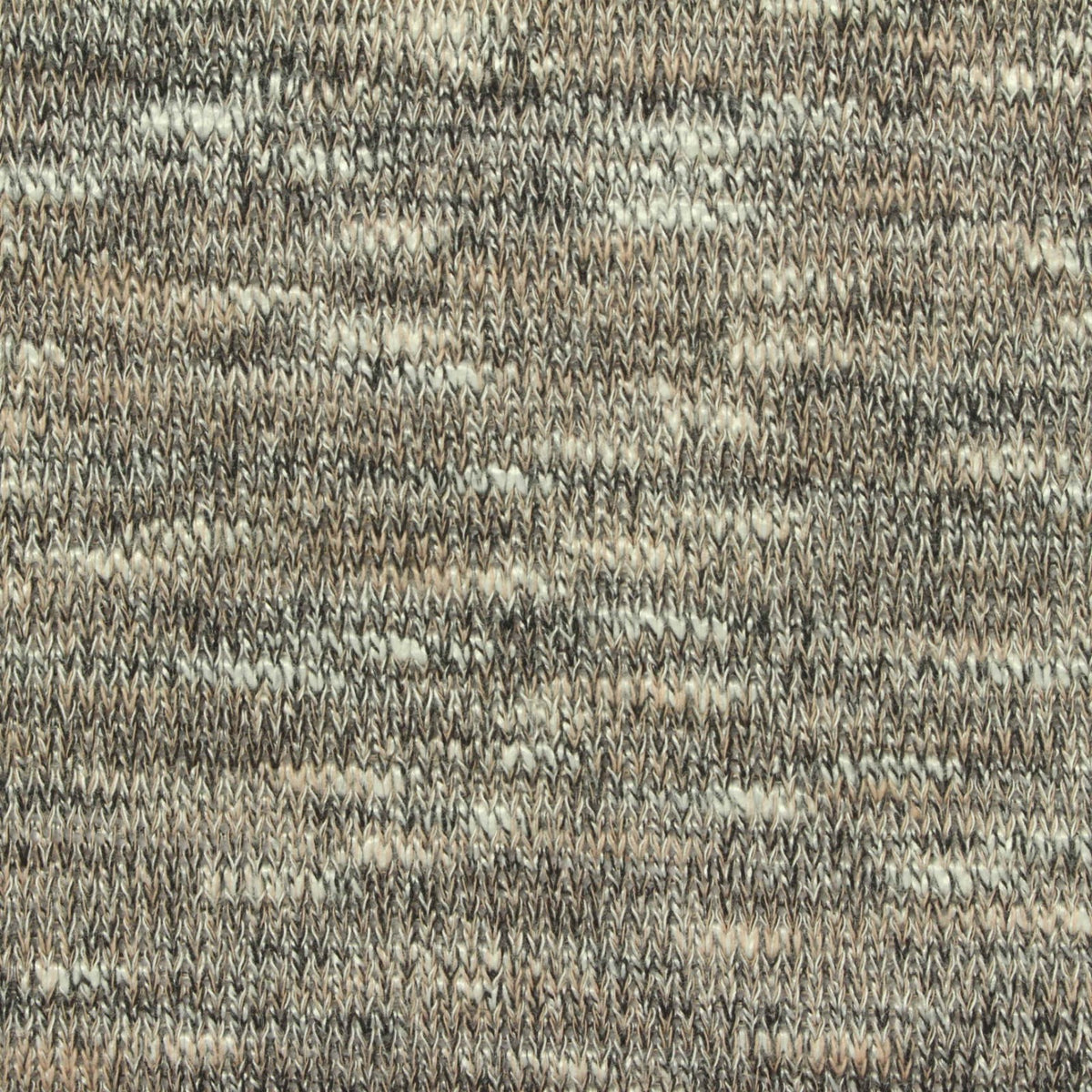 Black Heathered-Marl Chunky Knit, Poly-Viscose, 217 gsm