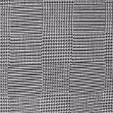 Black Plaid Jacquard, Poly-Viscose — texture