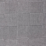 Black Plaid Jacquard, Poly-Viscose
