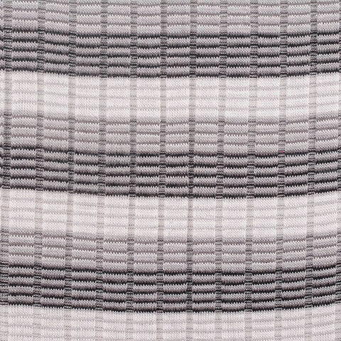 Grey Check Rib Knit, Viscose
