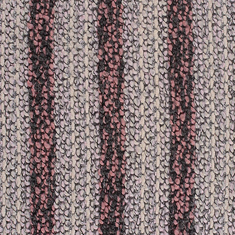 Pink Vertical-Stripe Chunky Knit, Poly-Viscose, 344 gsm