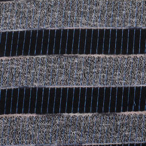 Black Marl Chunky Knit, Poly-Viscose, 152 gsm