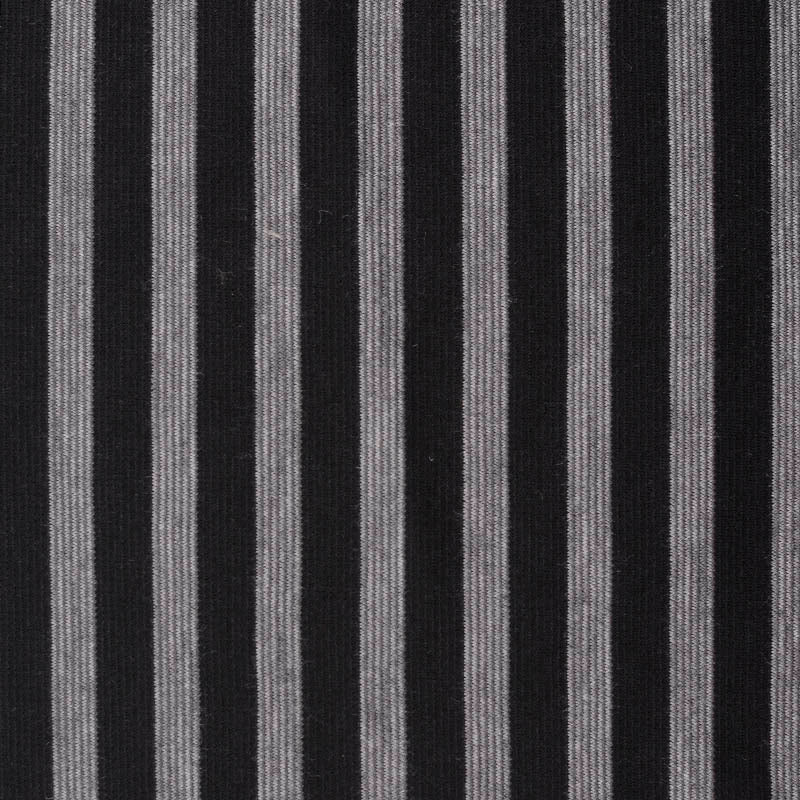 Black Stripes Knit, Poly-Viscose