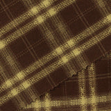 Brown Plaid Woven, Poly-Viscose — photo 2