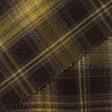 Dark Brown Plaid Woven, Poly-Viscose, 290 gsm — photo 2