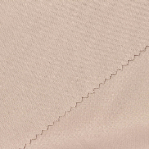 100% Cotton Interlock Knit Fabric, 200 gsm, 155 cm — Beige