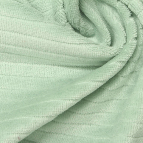 Cotton Polyester Velvet Fabric, 220 gsm, 170 cm — Green