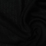 100% Polyester Chunky Knit Fabric, 187 gsm, 150 cm — Black — photo 2