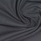 100% Polyester Waffle Knit Fabric, 150 gsm, 170 cm — Grey — photo 2