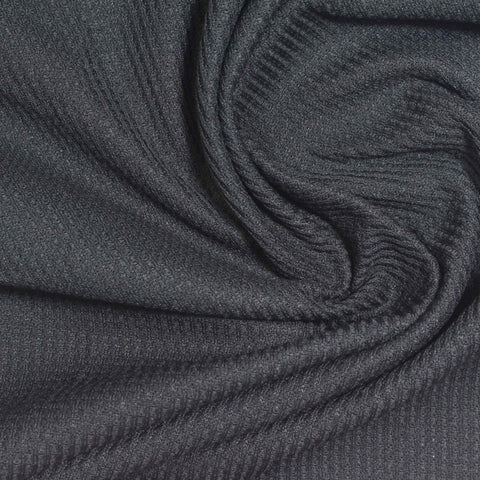 100% Polyester Waffle Knit Fabric, 150 gsm, 170 cm — Grey