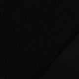 Brushed Polyester Stretch Chunky Knit Fabric, 200 gsm, 160 cm — Black — photo 2