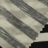 Black Horizontal-Stripe Knit, Viscose — photo 2