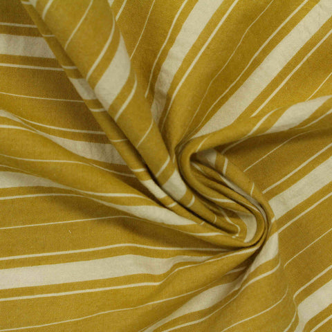 Mustard Horizontal-Stripe Woven, Cotton