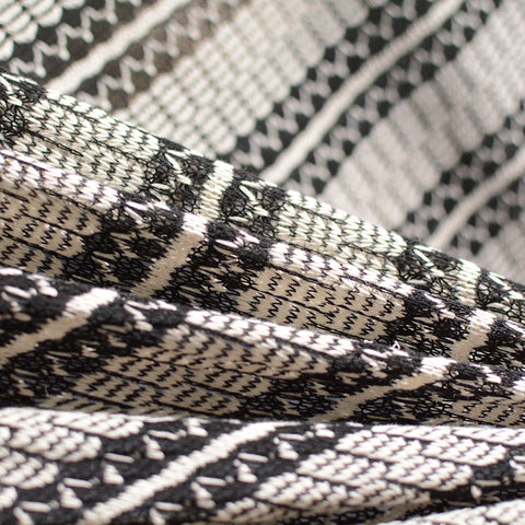White Leaf Jacquard, Cotton-Poly