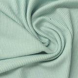 Viscose Stretch Rib Knit Fabric, 300 gsm, 120 cm — Green — photo 2