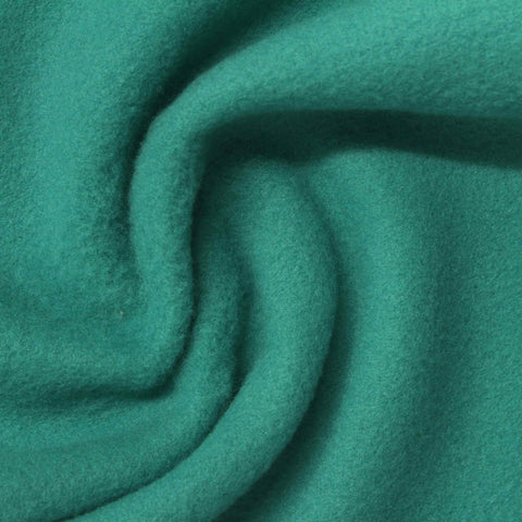 100% Polyester Fleece Fabric, 215 gsm, 147 cm — Green
