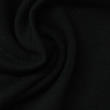 Viscose Nylon Stretch Ponte Knit Fabric, 319 gsm, 155 cm — Black — photo 2