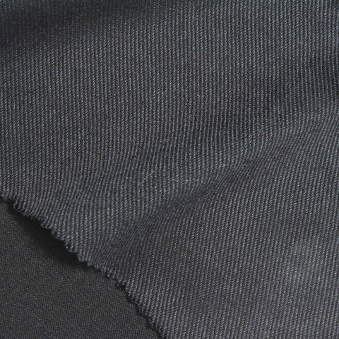 Cotton Polyester Stretch Denim Fabric, 280 gsm, 145 cm — Navy