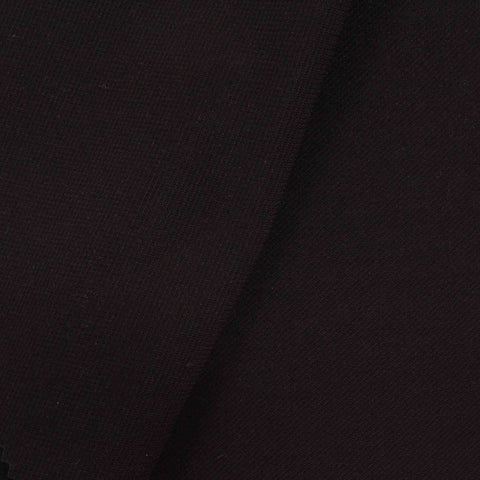 Polyester Stretch ITY Knit Fabric, 372 gsm — Black