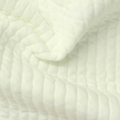 Jacquard Polyester Stretch Knit Fabric, 360 gsm, 150 cm — Beige