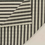 Black Horizontal-Stripe Woven, Cotton — photo 2
