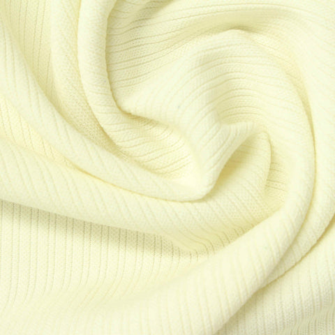 Polyester Stretch Knit Fabric, 234 gsm, 165 cm — Yellow