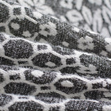 Black Floral Chunky Knit, Polyester — photo 2