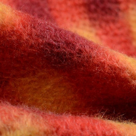 Red Check Woven, Poly-Wool