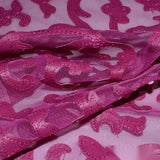 Jacquard 100% Polyester Knit Fabric, 127 gsm, 140 cm — Pink — photo 2