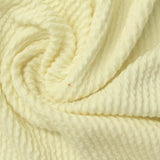 Polyester Viscose Stretch Jersey Knit Fabric, 235 gsm, 150 cm — Yellow — photo 2