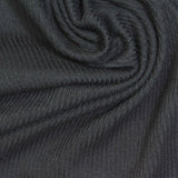 Brushed Polyester Stretch Rib Knit Fabric, 190 gsm, 180 cm — Grey — photo 2