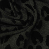 Flocked Cotton Polyester Stretch French Terry Fabric, 280 gsm, 175 cm — Grey — photo 2