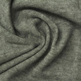 Grey-Green Heather Jersey Knit, Viscose-Poly — photo 2