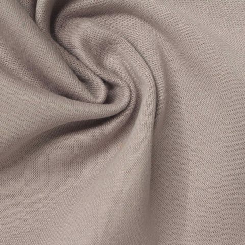 Cotton Stretch Rib Knit Fabric, 270 gsm, 155 cm — Beige