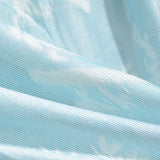 White Abstract-Leaf Chunky Knit, Polyester — photo 2