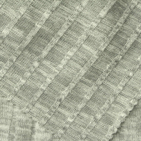 Brushed 100% Polyester Rib Knit Fabric, 195 gsm, 160 cm — Grey
