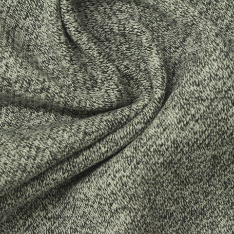 Dark Grey Marl French Terry, Cotton-Poly, 260 gsm, 185 cm