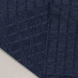 Polyester Stretch Rib Knit Fabric, 188 gsm, 155 cm — Navy — photo 2