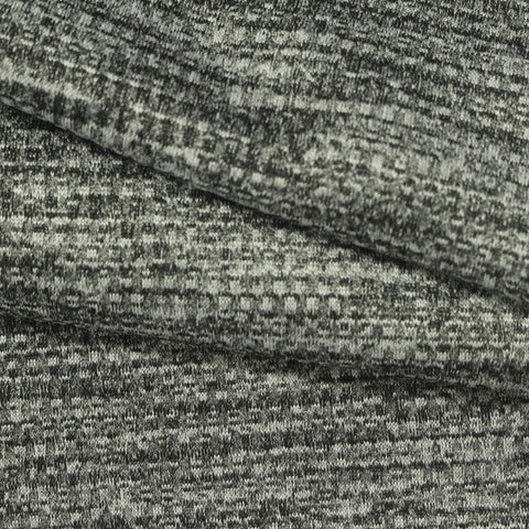 Black Marl Knit, Polyester, 280 gsm