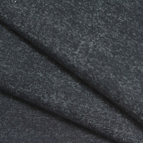 Polyester Cotton Stretch Scuba Knit Fabric, 430 gsm, 175 cm — Navy