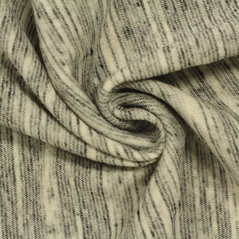 Cream Marl French Terry, Poly-Cotton, 234 gsm