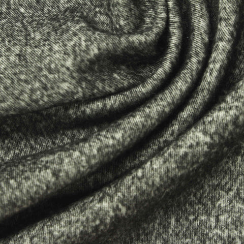 Light Grey Marl Scuba Knit, Poly-Viscose, 305 gsm