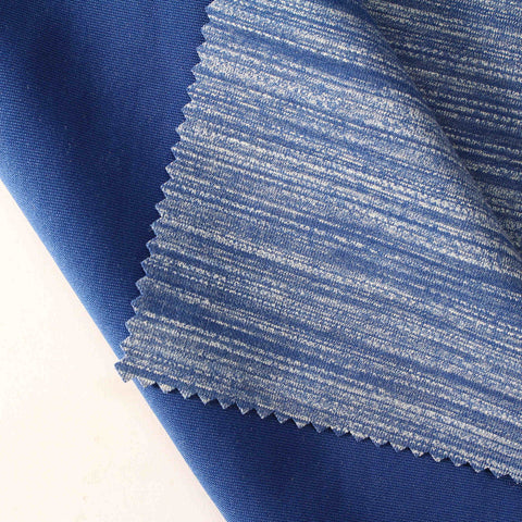 Blue Marl Scuba Knit, Poly-Viscose, 340 gsm