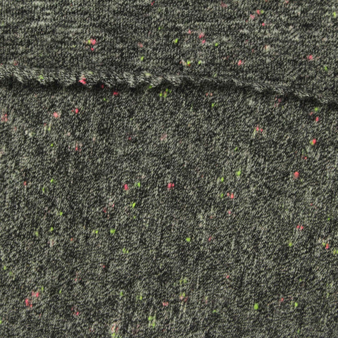 Dark Grey Marl Jersey Knit, Poly-Cotton, 170 gsm